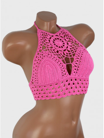 Blossom Enchantment: Medallion of Elegance - Топ В'язаний Гачком