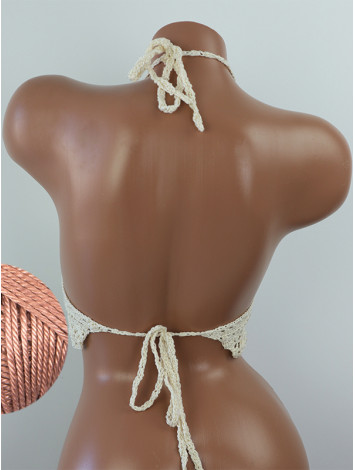 Tropical Lace: Leafy Pineapple Bloom - Топ В'язаний Гачком