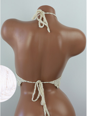 Tropical Lace: Leafy Pineapple Bloom - Топ В'язаний Гачком