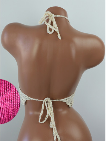 Tropical Lace: Leafy Pineapple Bloom - Топ В'язаний Гачком