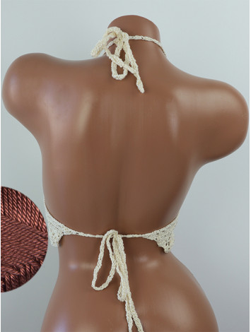 Tropical Lace: Leafy Pineapple Bloom - Топ В'язаний Гачком