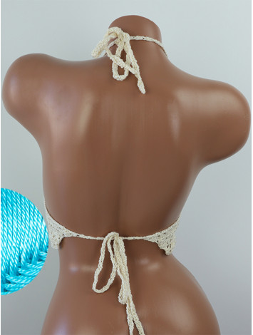 Tropical Lace: Leafy Pineapple Bloom - Топ В'язаний Гачком