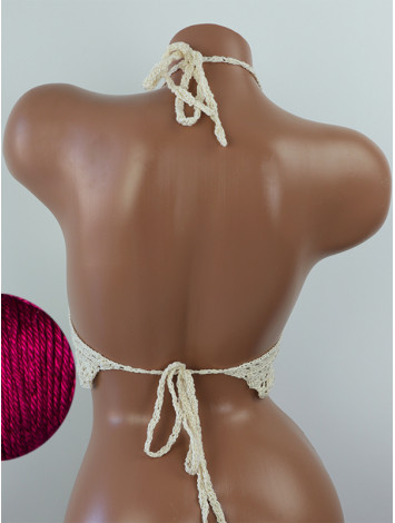 Tropical Lace: Leafy Pineapple Bloom - Топ В'язаний Гачком