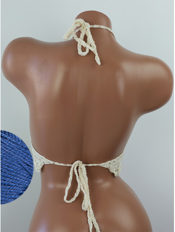 Tropical Lace: Leafy Pineapple Bloom - Топ В'язаний Гачком