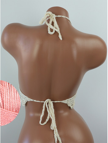 Tropical Lace: Leafy Pineapple Bloom - Топ В'язаний Гачком