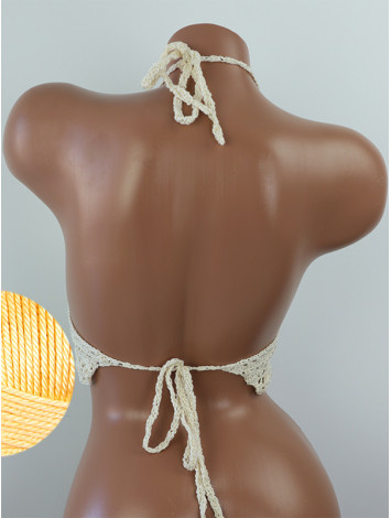 Tropical Lace: Leafy Pineapple Bloom - Топ В'язаний Гачком