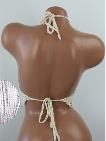 Tropical Lace: Leafy Pineapple Bloom - Топ В'язаний Гачком