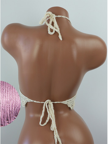 Tropical Lace: Leafy Pineapple Bloom - Топ В'язаний Гачком