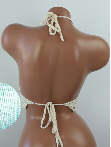 Tropical Lace: Leafy Pineapple Bloom - Топ В'язаний Гачком