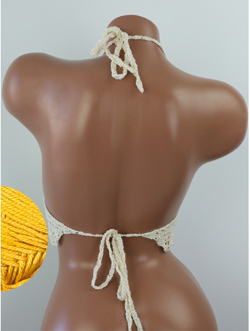 Tropical Lace: Leafy Pineapple Bloom - Топ В'язаний Гачком