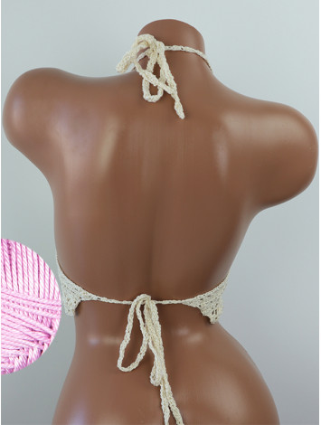 Tropical Lace: Leafy Pineapple Bloom - Топ В'язаний Гачком