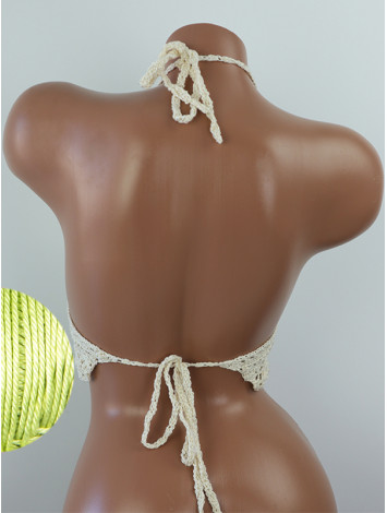 Tropical Lace: Leafy Pineapple Bloom - Топ В'язаний Гачком