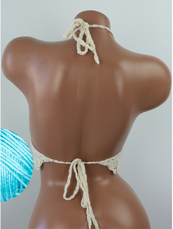 Tropical Lace: Leafy Pineapple Bloom - Топ В'язаний Гачком