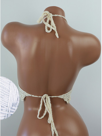 Tropical Lace: Leafy Pineapple Bloom - Топ В'язаний Гачком