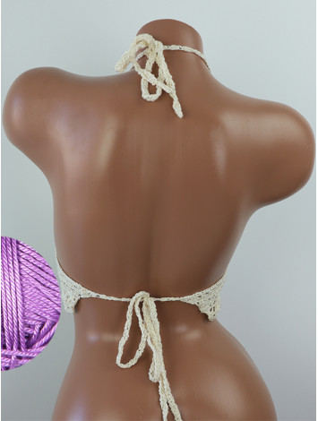 Tropical Lace: Leafy Pineapple Bloom - Топ В'язаний Гачком