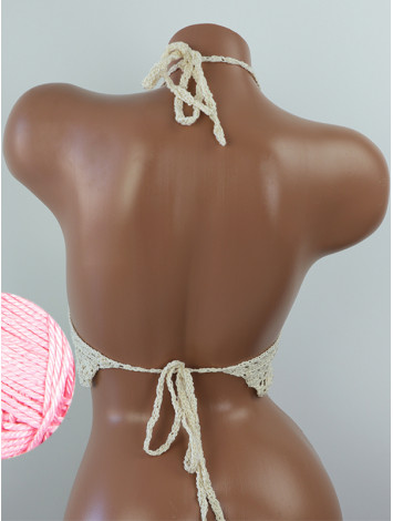 Tropical Lace: Leafy Pineapple Bloom - Топ В'язаний Гачком