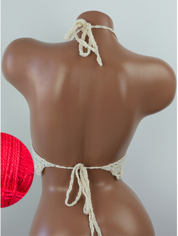 Tropical Lace: Leafy Pineapple Bloom - Топ В'язаний Гачком