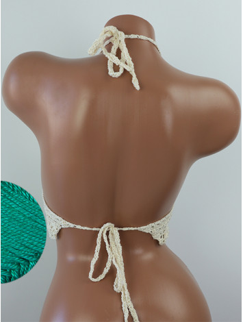 Tropical Lace: Leafy Pineapple Bloom - Топ В'язаний Гачком