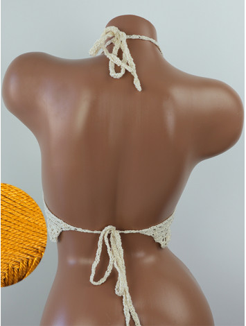 Tropical Lace: Leafy Pineapple Bloom - Топ В'язаний Гачком