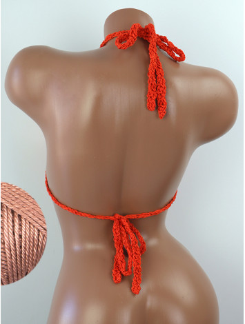 The Chunky Knit Stunner: Enchanting Tri-Jab - Топ В'язаний Гачком