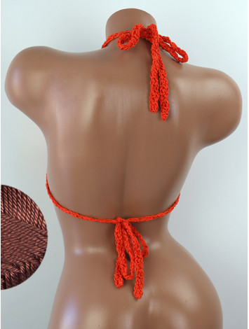 The Chunky Knit Stunner: Enchanting Tri-Jab - Топ В'язаний Гачком