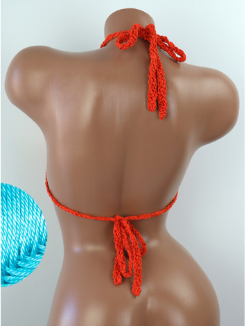 The Chunky Knit Stunner: Enchanting Tri-Jab - Топ В'язаний Гачком