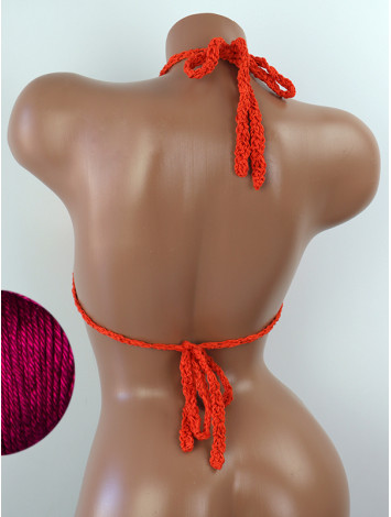 The Chunky Knit Stunner: Enchanting Tri-Jab - Топ В'язаний Гачком