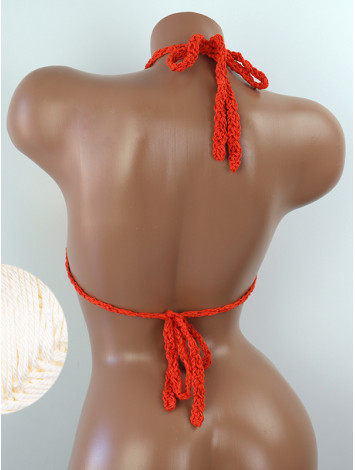 The Chunky Knit Stunner: Enchanting Tri-Jab - Топ В'язаний Гачком