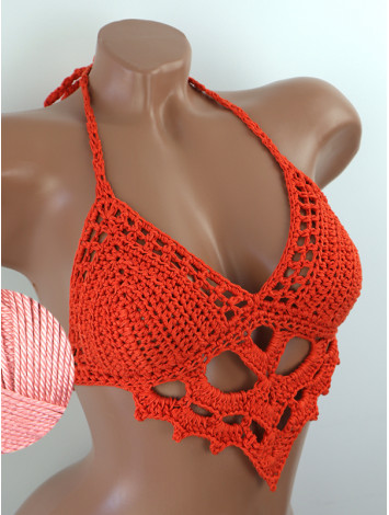 The Chunky Knit Stunner: Enchanting Tri-Jab - Топ В'язаний Гачком