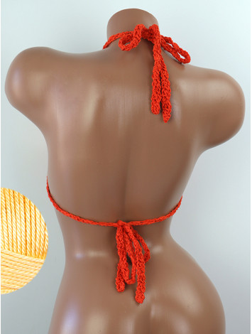 The Chunky Knit Stunner: Enchanting Tri-Jab - Топ В'язаний Гачком