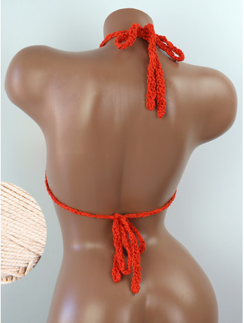 The Chunky Knit Stunner: Enchanting Tri-Jab - Топ В'язаний Гачком