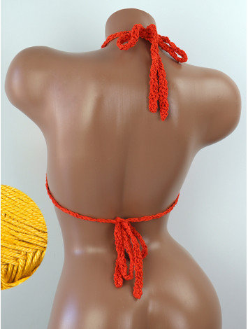 The Chunky Knit Stunner: Enchanting Tri-Jab - Топ В'язаний Гачком