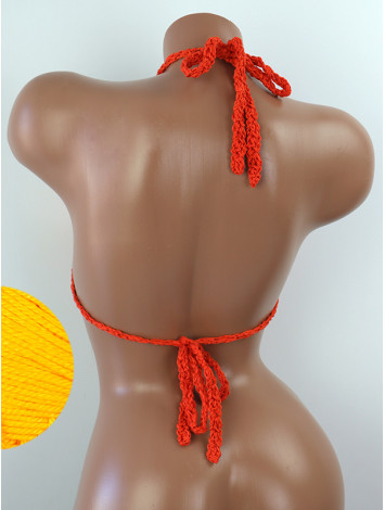 The Chunky Knit Stunner: Enchanting Tri-Jab - Топ В'язаний Гачком