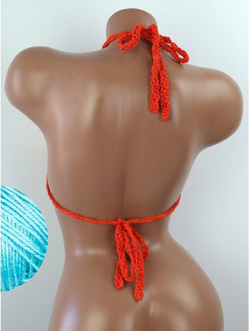 The Chunky Knit Stunner: Enchanting Tri-Jab - Топ В'язаний Гачком