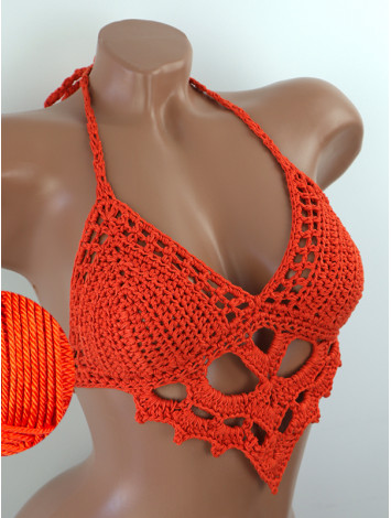 The Chunky Knit Stunner: Enchanting Tri-Jab - Топ В'язаний Гачком