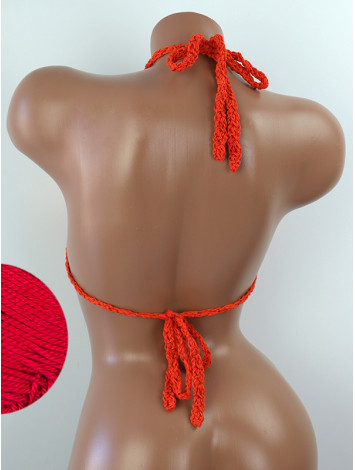 The Chunky Knit Stunner: Enchanting Tri-Jab - Топ В'язаний Гачком