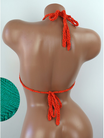 The Chunky Knit Stunner: Enchanting Tri-Jab - Топ В'язаний Гачком