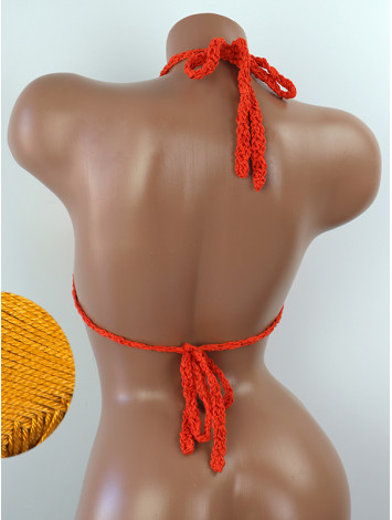 The Chunky Knit Stunner: Enchanting Tri-Jab - Топ В'язаний Гачком