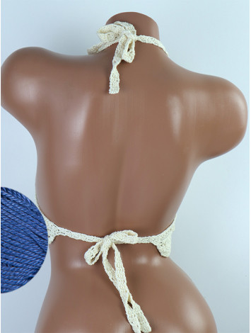 Tassel Drops Crochet: Whimsical Knots - Crochet Bikini Top