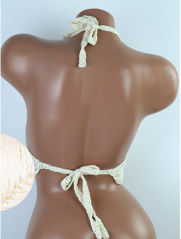 Tassel Drops Crochet: Whimsical Knots - Crochet Bikini Top