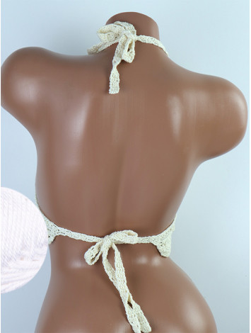Tassel Drops Crochet: Whimsical Knots - Crochet Bikini Top
