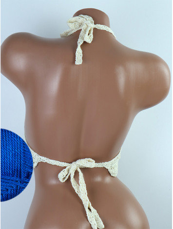 Tassel Drops Crochet: Whimsical Knots - Crochet Bikini Top