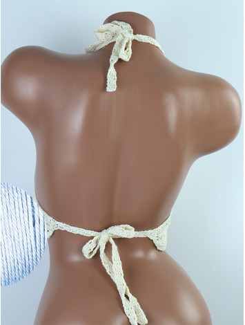 Tassel Drops Crochet: Whimsical Knots - Crochet Bikini Top