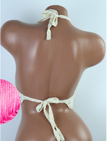 Tassel Drops Crochet: Whimsical Knots - Crochet Bikini Top