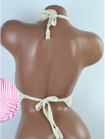 Tassel Drops Crochet: Whimsical Knots - Crochet Bikini Top