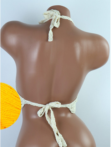 Tassel Drops Crochet: Whimsical Knots - Crochet Bikini Top