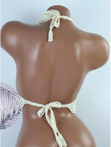 Tassel Drops Crochet: Whimsical Knots - Crochet Bikini Top