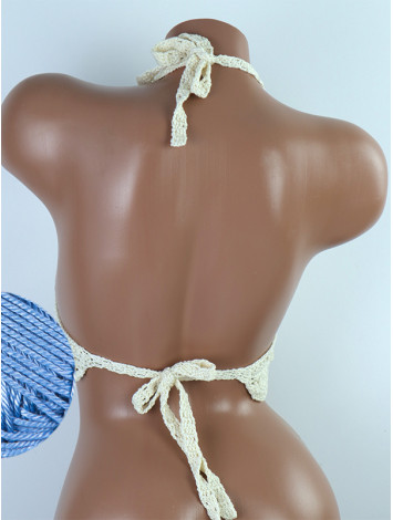 Tassel Drops Crochet: Whimsical Knots - Crochet Bikini Top