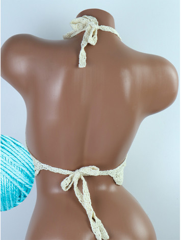 Tassel Drops Crochet: Whimsical Knots - Crochet Bikini Top