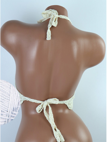 Tassel Drops Crochet: Whimsical Knots - Crochet Bikini Top